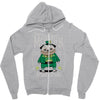 pug irish pub snorty mcpug's Zipper Hoodie