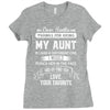 Dear Auntie, Thanks For Being My Aunt Ladies Fitted T-Shirt