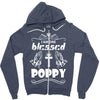 I Am One Blessed Poppy Zipper Hoodie