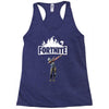 fortnite dab (white) Racerback Tank