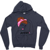 girl power survivor breast cancer Zipper Hoodie