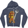 sad gingerbread Zipper Hoodie