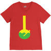 rasta bong water pipe slide insert stem filtered V-Neck Tee