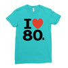 i love 80's Ladies Fitted T-Shirt