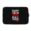 Keep Calm And Kill Zombies Laptop sleeve