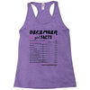 December Girl Facts Sagittarius Racerback Tank