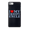 i heart my creepy uncle iPhone 7 Case