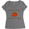 due in october Women's Triblend Scoop T-shirt