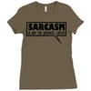 sarcasm services (2) Ladies Fitted T-Shirt