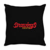 Drawing Throw Pillow