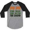 pop pop the man the myth the legend 3/4 Sleeve Shirt