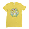 angry bulldog Ladies Fitted T-Shirt