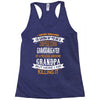 Super Cool Granddaughter Of A Freaking Awesome Grandpa Racerback Tank