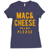 mac and cheese please Ladies Fitted T-Shirt