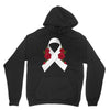 lung cancer white ribbon Unisex Hoodie