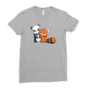 panda hug Ladies Fitted T-Shirt