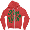 kiss me for luck Zipper Hoodie
