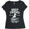 Best Friend Doberman Women's Triblend Scoop T-shirt