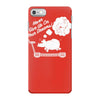 never give up on dreams ladies fitted iPhone 7 Case