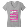 quens are born in may Women's V-Neck T-Shirt
