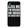 kiss me i'm drunk or irish iPhoneX Case