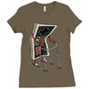 old gamer Ladies Fitted T-Shirt