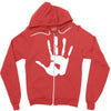 handprint sticker vinyl decal Zipper Hoodie