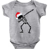 skeleton dabbing christmas Baby Bodysuit