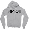 avicii Black Logo Zipper Hoodie