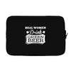real women drink green beer Laptop sleeve