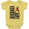 super saiyan quitting is not Baby Bodysuit
