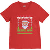 most wanted beard man this christmas V-Neck Tee