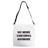 no more unicorns 2 Adjustable Strap Totes