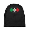 bat man mexican flag mexico logo Baby Beanies