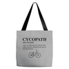 Cycopath Noun Tote Bags