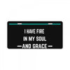 October Girl License Plate