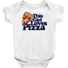 this girl loves pizza Baby Bodysuit