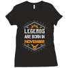Legends are born in November Ladies Fitted T-Shirt