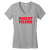 junglist soldier Women's V-Neck T-Shirt