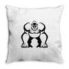 big tough gorilla musculine Throw Pillow