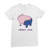 insert coin Ladies Fitted T-Shirt