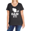 dam it! Ladies Curvy T-Shirt