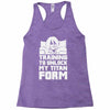 training to unlock my titan form Racerback Tank