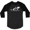 poker ~ fish to shark evolution ~ mens funny poker 3/4 Sleeve Shirt