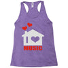 new i love house Racerback Tank