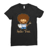 hello tree Ladies Fitted T-Shirt