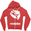 power to the people fist revolution Zipper Hoodie