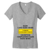 Under Construction Personalize Baby Women's V-Neck T-Shirt
