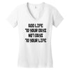 value your life Women's V-Neck T-Shirt