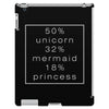 50 % unicorn (White) iPad 3 and 4 Case
